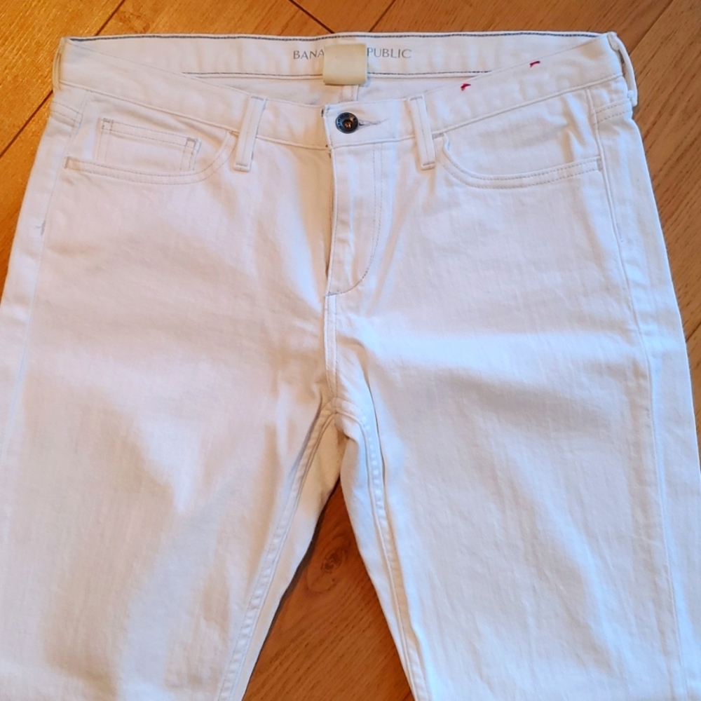 Banana republic white jeans